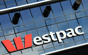 Westpac bank sign.
