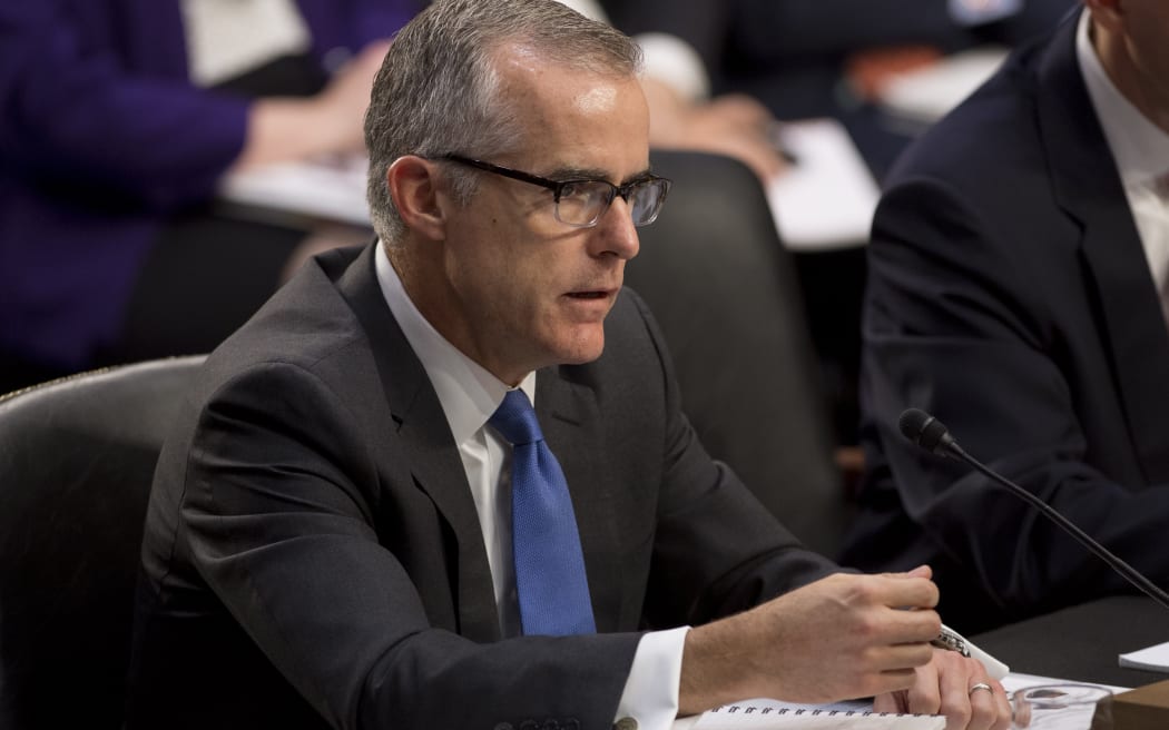 Former acting FBI Director Andrew McCabe, who has been sacked.