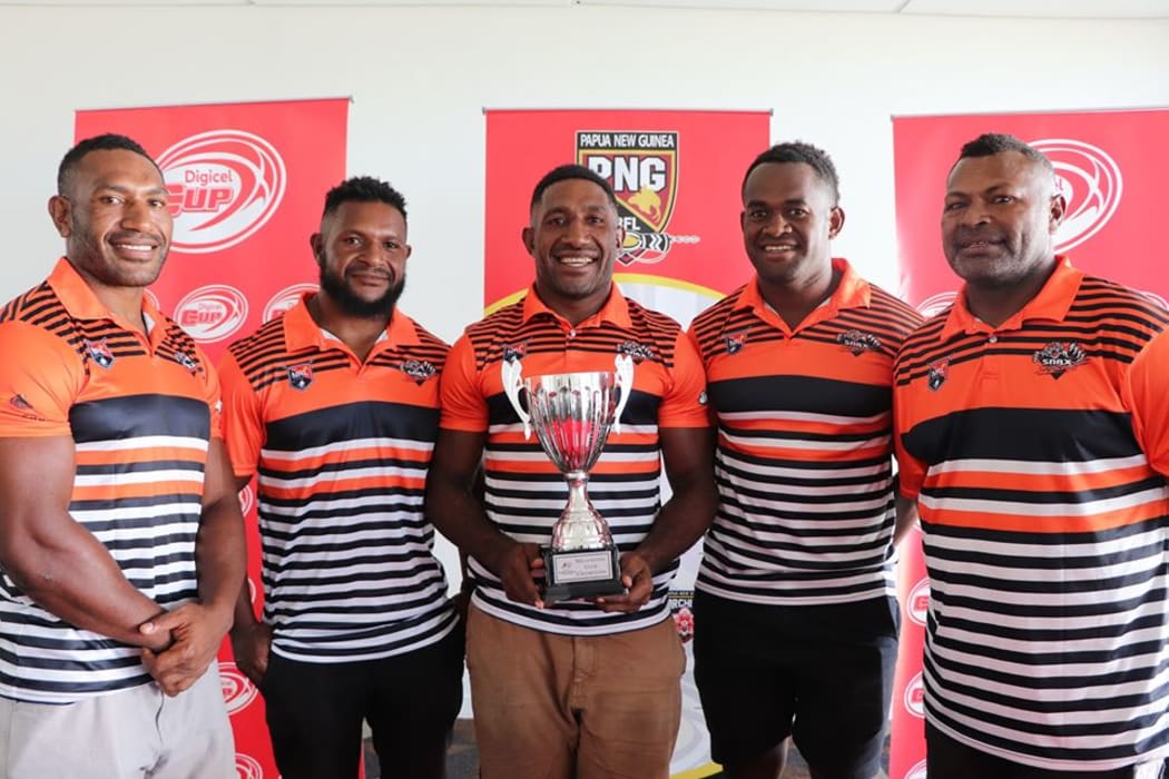 2019 Digicel Cup champions, the Lae Snax Tigers.