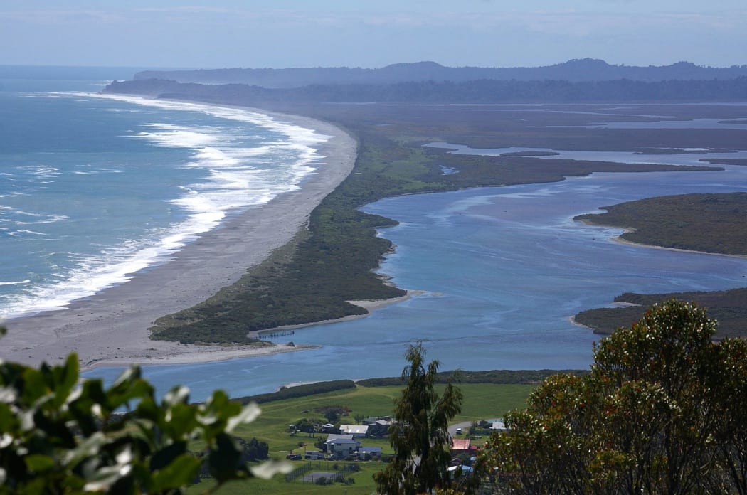 Okarito bay and lagoon, West Coast.