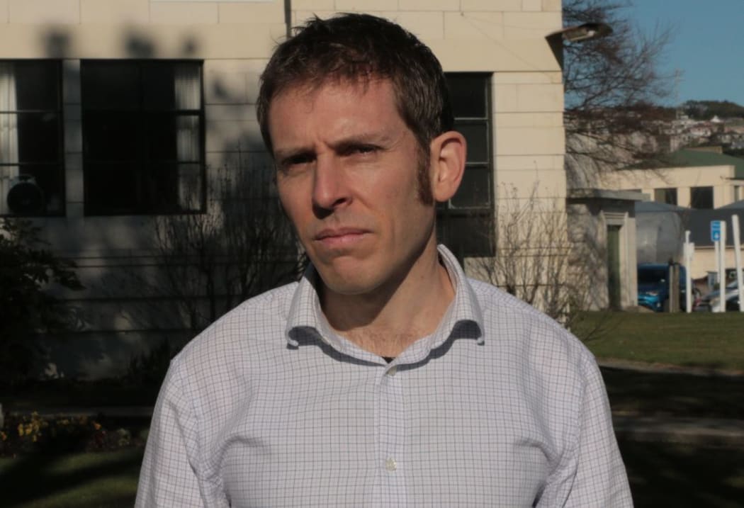 Chris Rodwell outside the Oamaru plunket rooms, where MPI have been operating.