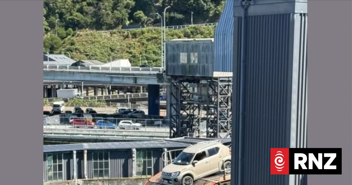 Driver left teetering over Wellington Harbour after getting off ...
