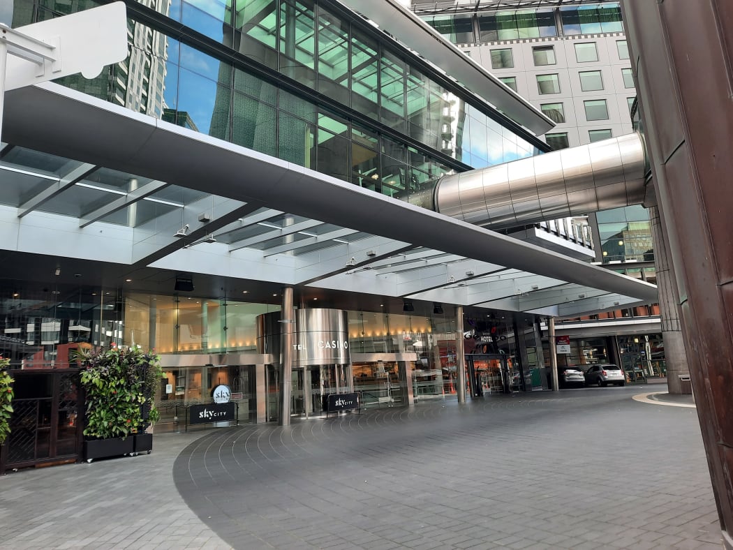 Sky City Casino on day two of the August 2021 lockdown.