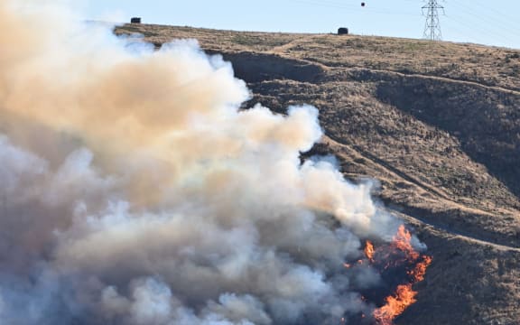 The Port Hills fire on 14 February 2024.