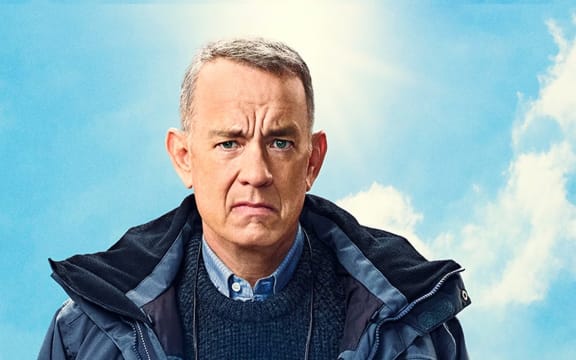 Full width crop from the movie poster A Man Called Otto focusing on Tom Hanks