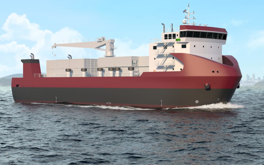 Render of new Chatham Islands supply ship