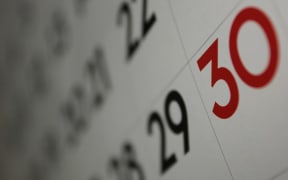 Calendar (close-up, shallow depth of field)