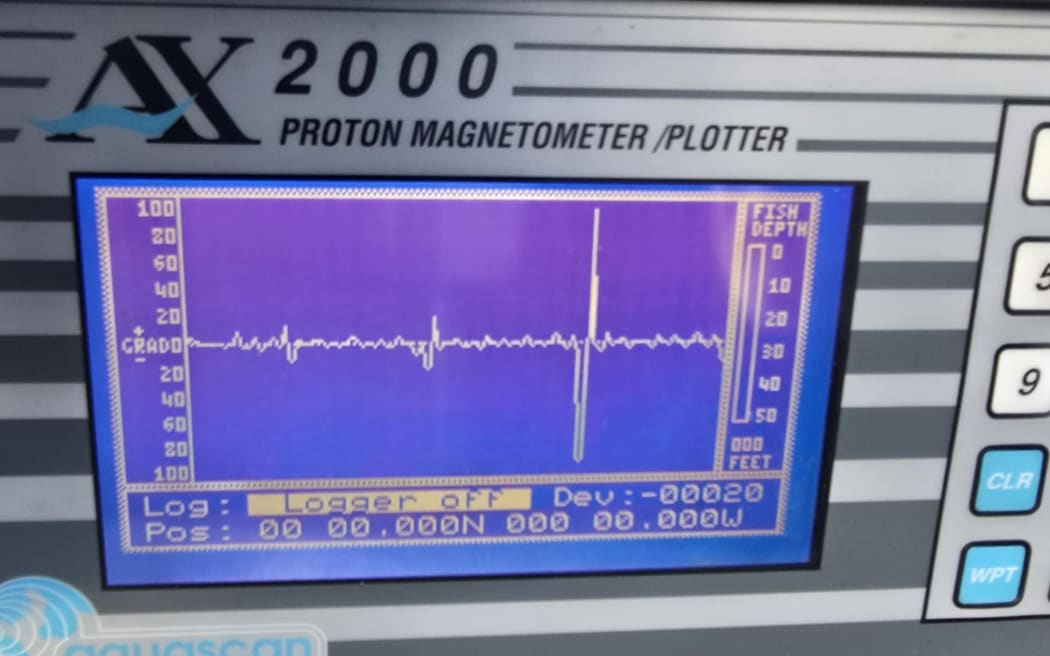 The second reading on the magnetometer.