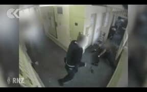 CCTV shows jail attack that led to mass strip search