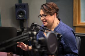 Green Party co-leader Metiria Turei in RNZ's Auckland's studio.