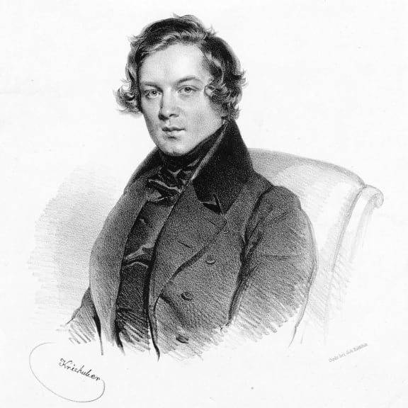 Robert Schumann, 1839 lithograph