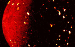 Io, a volcanically active moon of Jupiter.