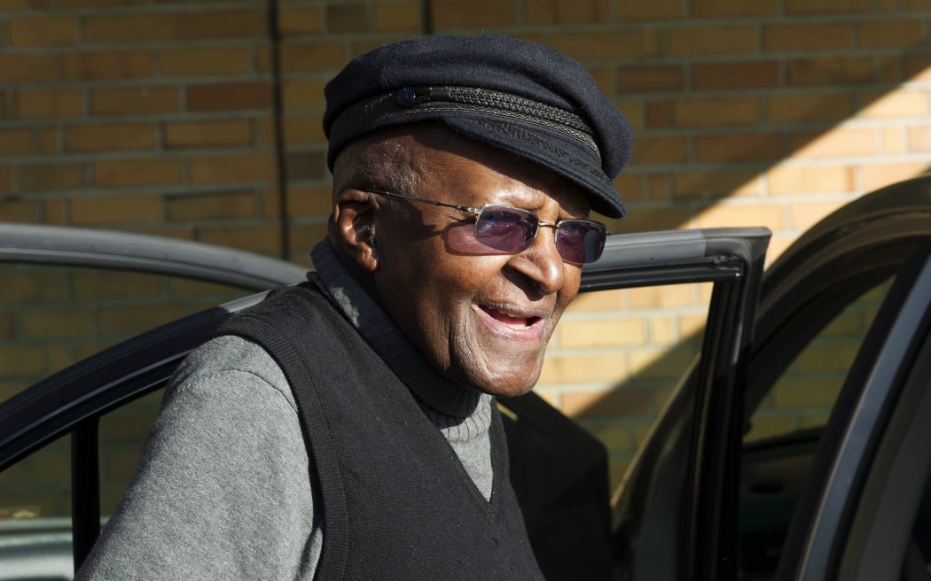 South African anti-apartheid activist and Nobel Peace Laureate Archbishop Desmond Tutu