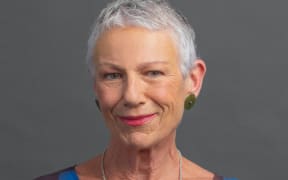 Kim Hill smiling