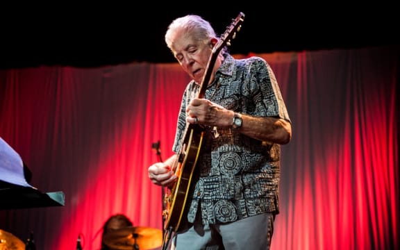 John Mayall,81 years old, performing at Bluesfest Byron Bay.