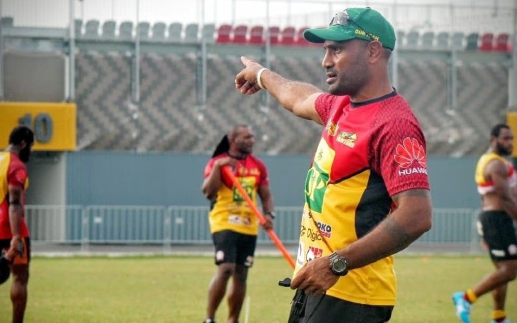 PNG Hunters coach Michael Marum.