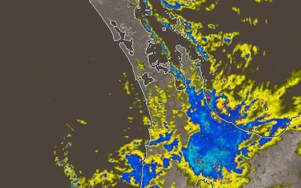 The storm at 10pm Wednesday 15 July.