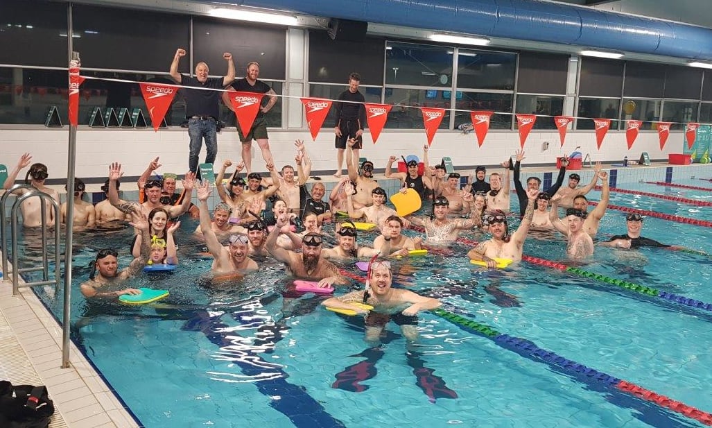 A group of free divers.
