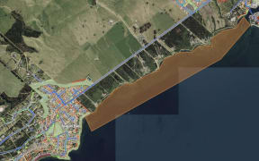 The area the rāhui covers, Lake Taupō.