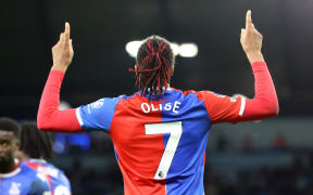 Michael Olise of Crystal Palace celebrates