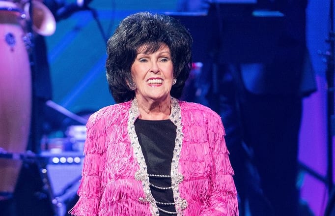 CHICAGO, IL - NOVEMBER 12: Wanda Jackson performs at the "America Salutes You" Concert Honoring Military, Veterans, And Their Families at Rosemont Theatre