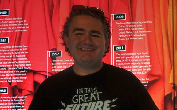 'T-Shirts Unfolding'  exhibition director Eddie Zammit