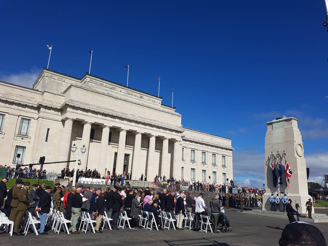 The Anzac civic service in Auckland.