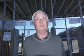 Paul Matheson stands outside Trafalgar Park in Nelson.