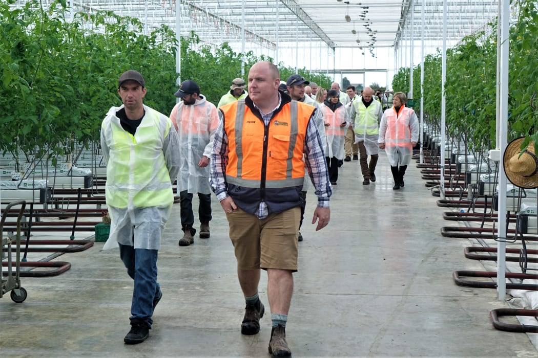 Horticulture industry members at the launch in Tasman of the Covid Recovery Strategy for Horticulture.