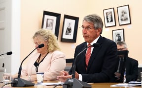 WELLINGTON, NEW ZEALAND - FEBRUARY 10: Chief Ombudsman Peter Boshier appears before the Governance and Administration select committee on February 10, 2021 in Wellington, New Zealand. (Photo by Lynn Grieveson - Newsroom/Newsroom via Getty Images)