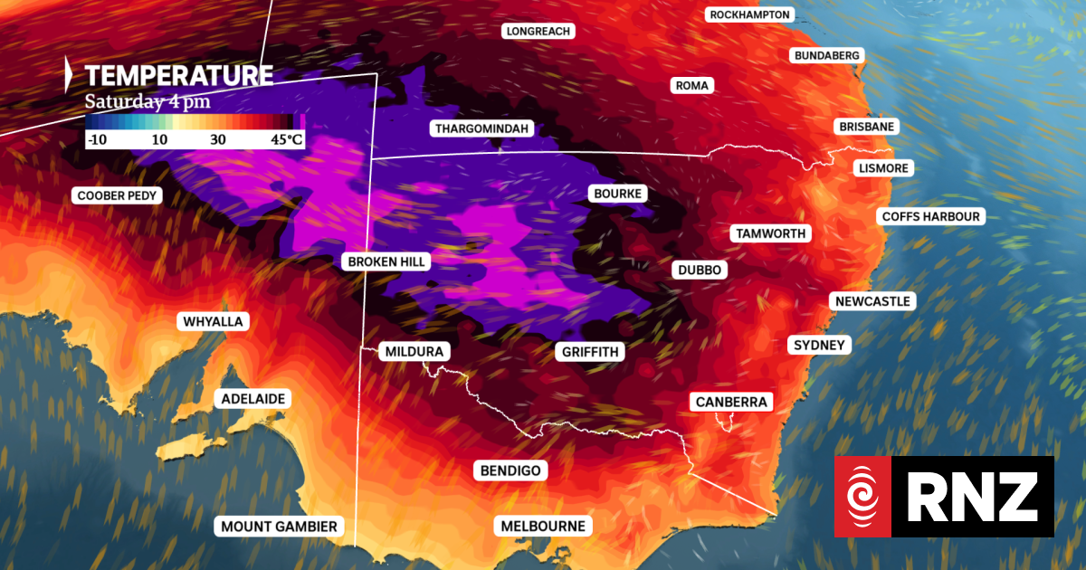 Relief on horizon for southeast Australia after record heatwave delivers 50C