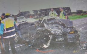 Pera's car collided with another vehicle going 100km/h on a highway