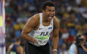 Fiji's Leslie Copeland in action at the Rio Olympics.