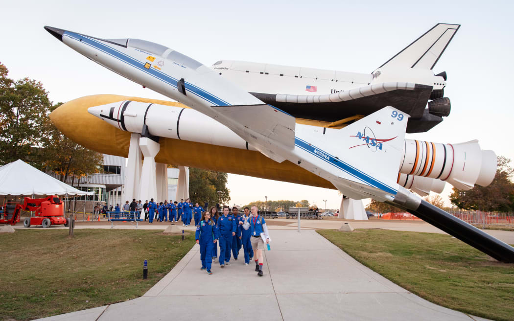 Team Focus on Day 4, Week 1 of the Honeywell Leadership Challenge Academy (HLCA) at the U.S. Space and Rocket Center (USSRC) in Huntsville, Ala. on Wednesday, Oct. 23, 2024.