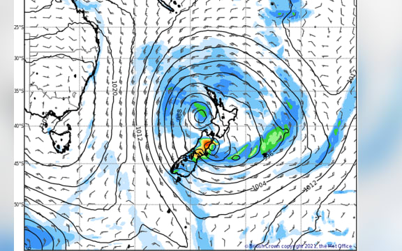 MetService rain radar as wild weather set to hit Canterbury.
