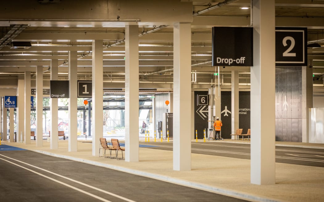 Part of the new transport hub at Auckland Airport.