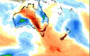 Unseasonably warm air is tracking towards the South Island.