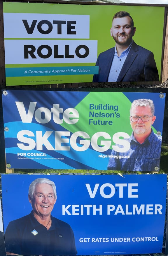 Campbell Rollo, Nigel Skeggs, and Keith Palmer used bold colours and utilised direct and effective messaging on their signs.