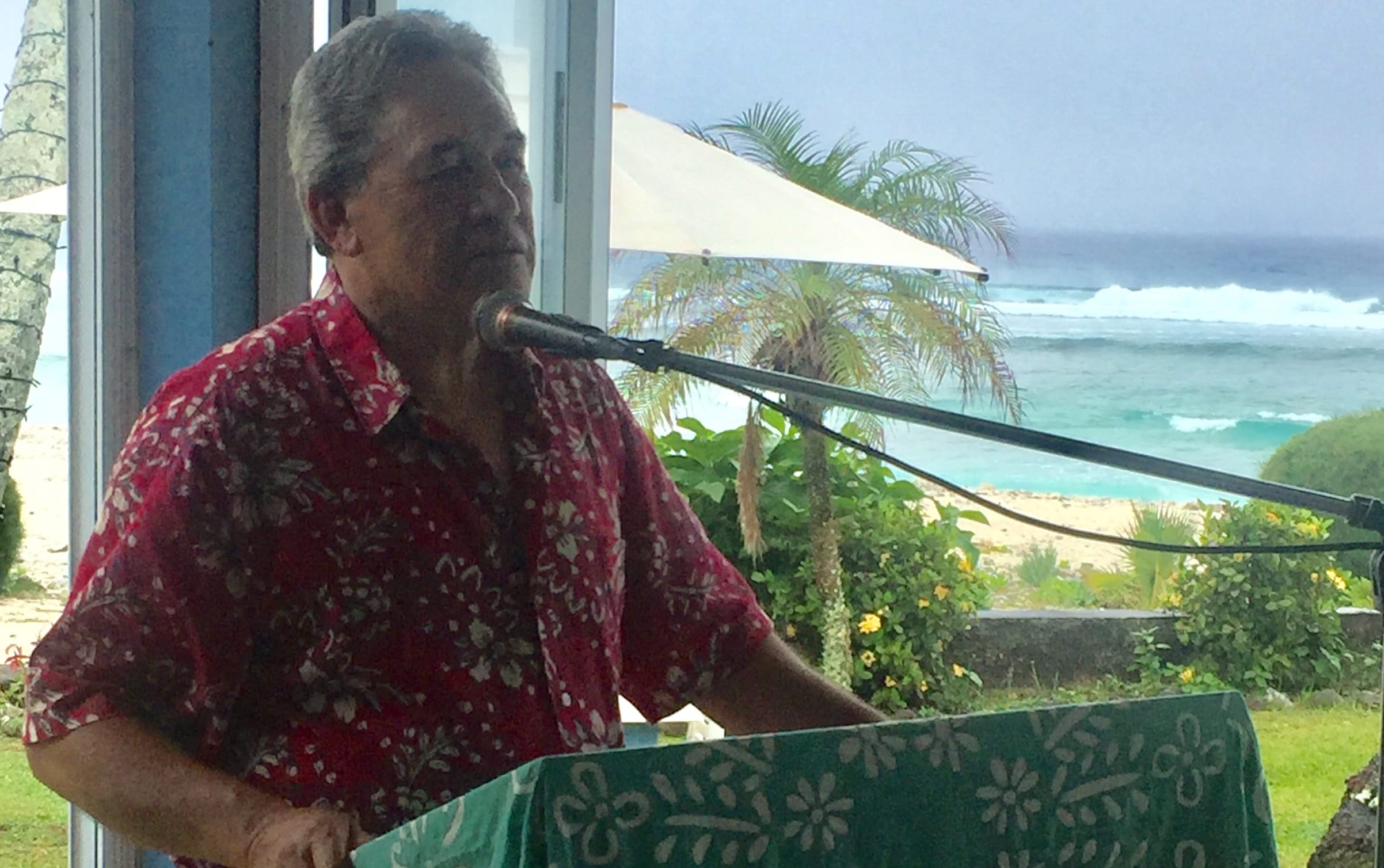 New Zealand's Foreign Minister Winston Peters in Rarotonga