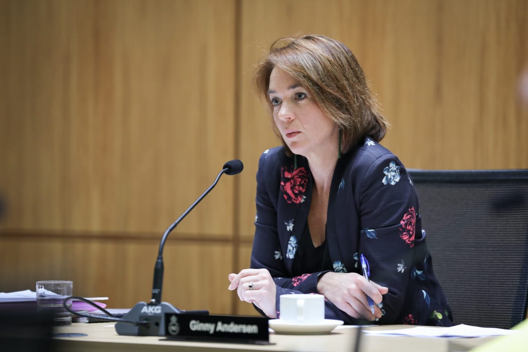 Labour MP Ginny Andersen chairing the Justice Committee