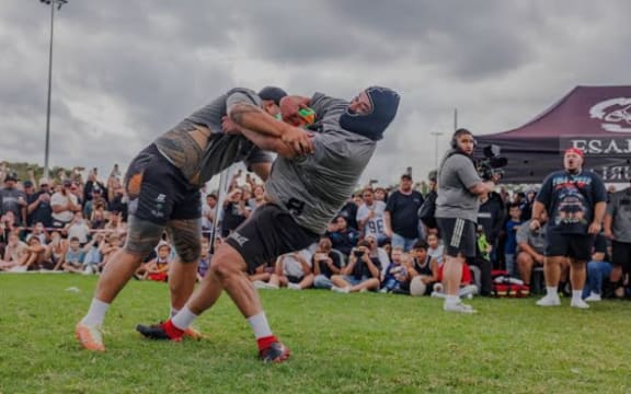 Image of two people doing Run It Straight