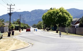 Boyce Street, Renwick, where a person was seriously injured in a house fire, near Blenheim.