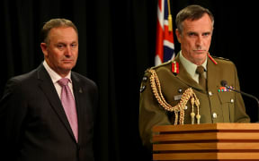 Tim Keating (right) John Key (left).