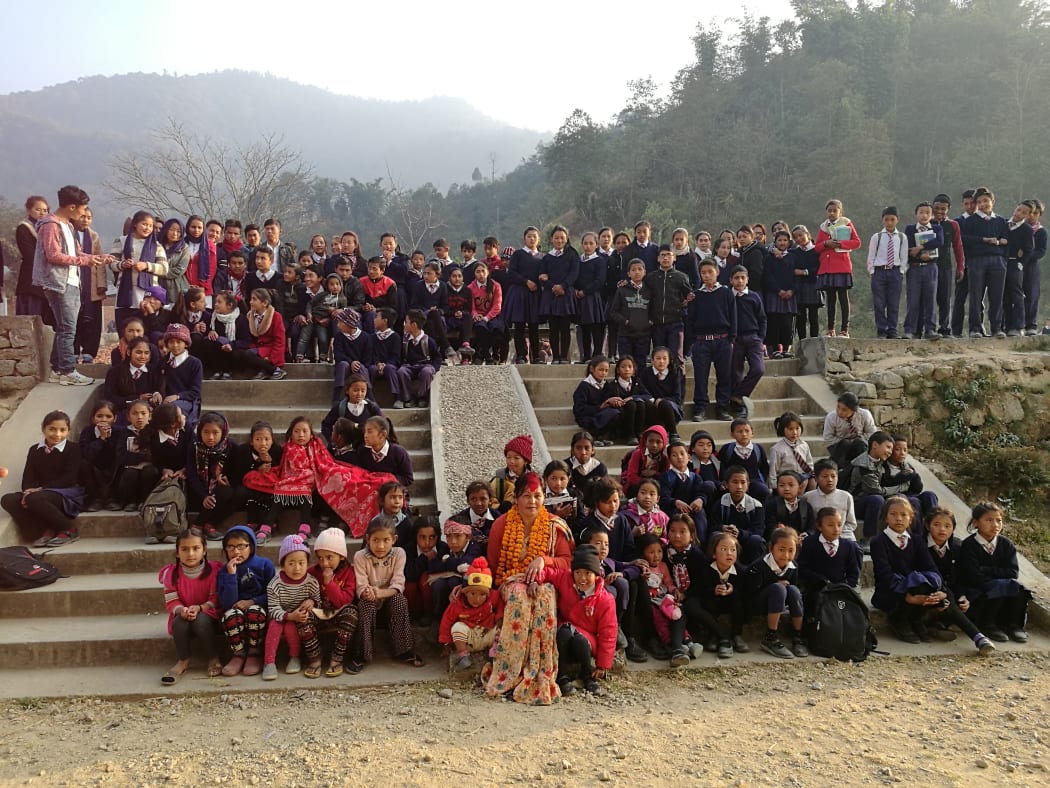 Dr Jagamaya Shrestha-Ranjit Nepal school visit back in 2017