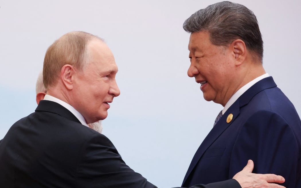 Russia President Vladimir Putin with China President Xi Jinping at the Shanghai Cooperation Organisation (SCO) Summit in Tianjin.