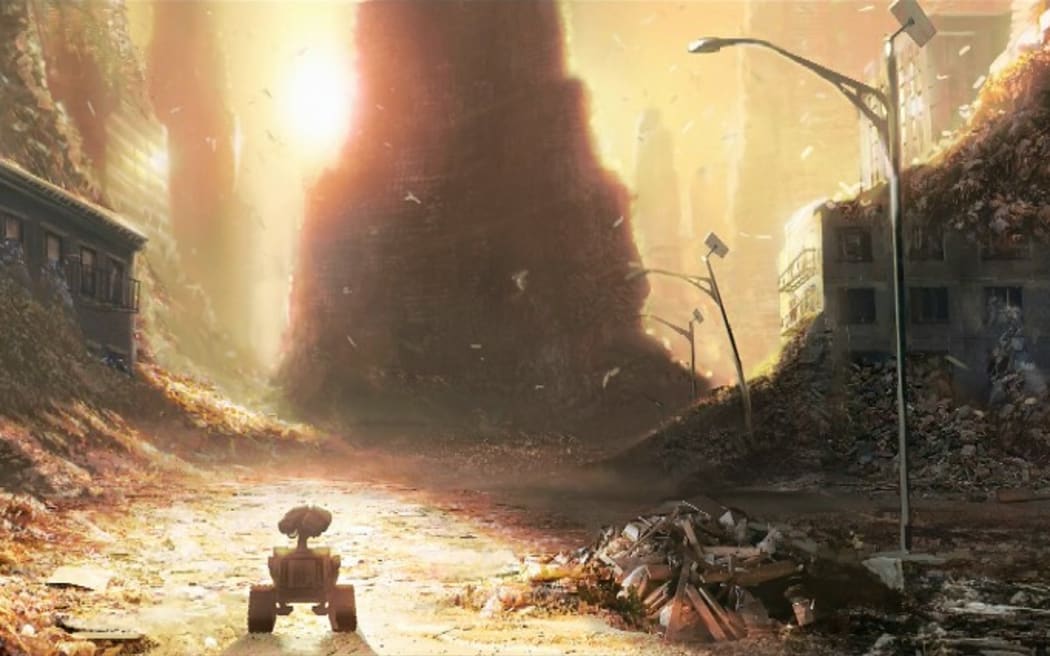 WALL-E2008de Andrew StantonCOLLECTION CHRISTOPHEL © Pixar Animation Studios - Walt Disney Picturesdessin anime; animation; cartoon; science fiction; sci fi (Photo by Pixar Animation Studios - Walt D / - / Collection ChristopheL via AFP)