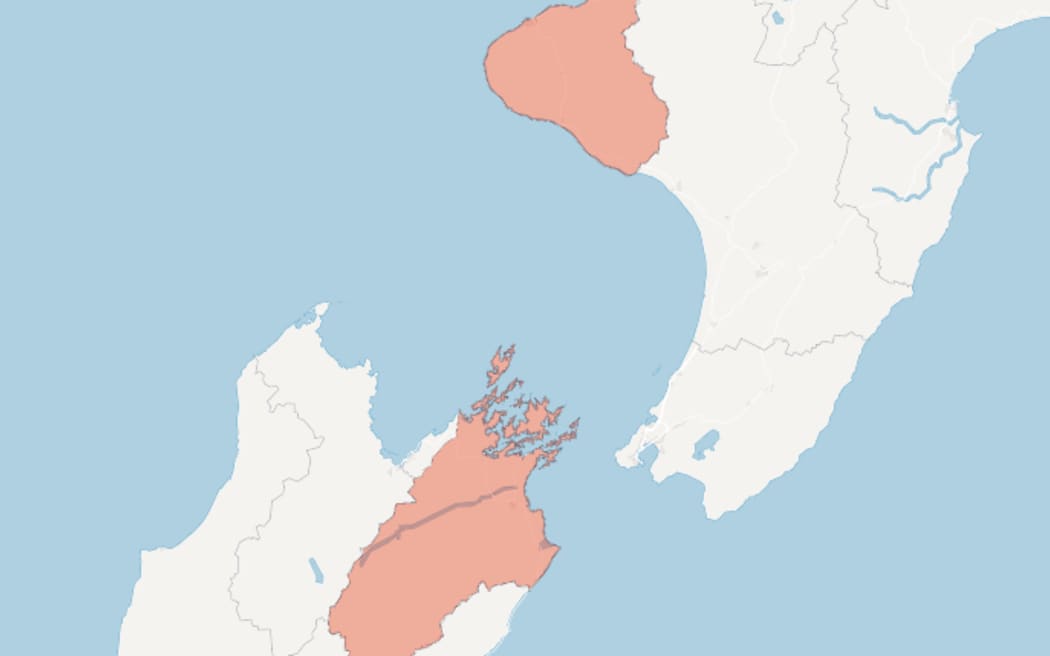 NZ internet outages map