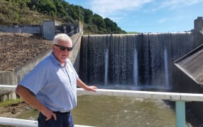 Wairoa mayor Craig Little by the Waihi Dam