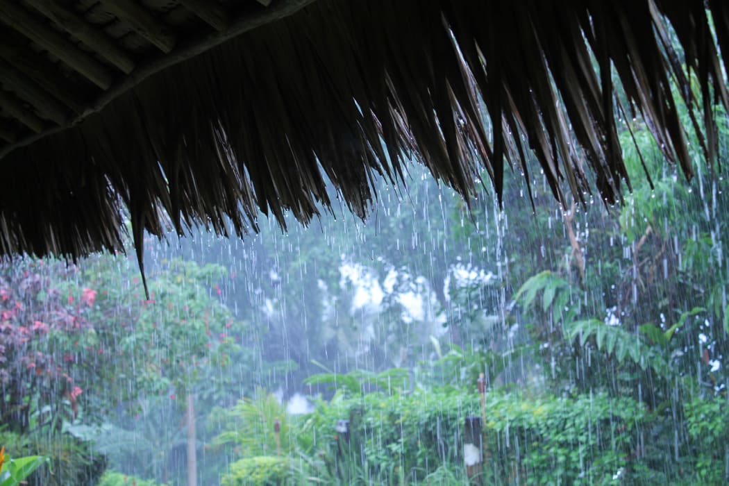 Heavy rain in Papua New Guinea.