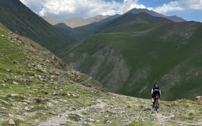Christchurch cyclist Joe Nation on the Silk Road Mountain Race.